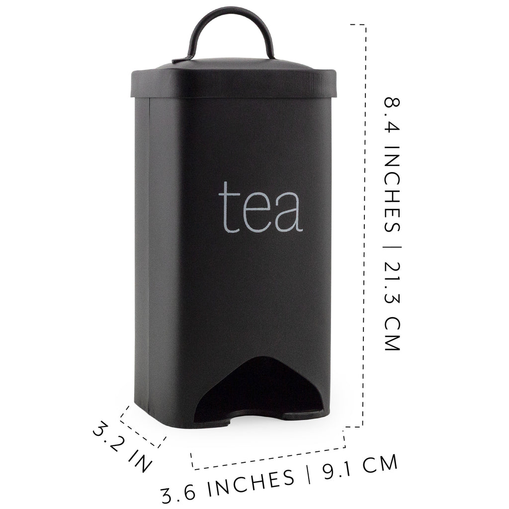 Farmhouse Enamelware Tea Bag Holder (Black, Case of 30) - SH_2361_CASE