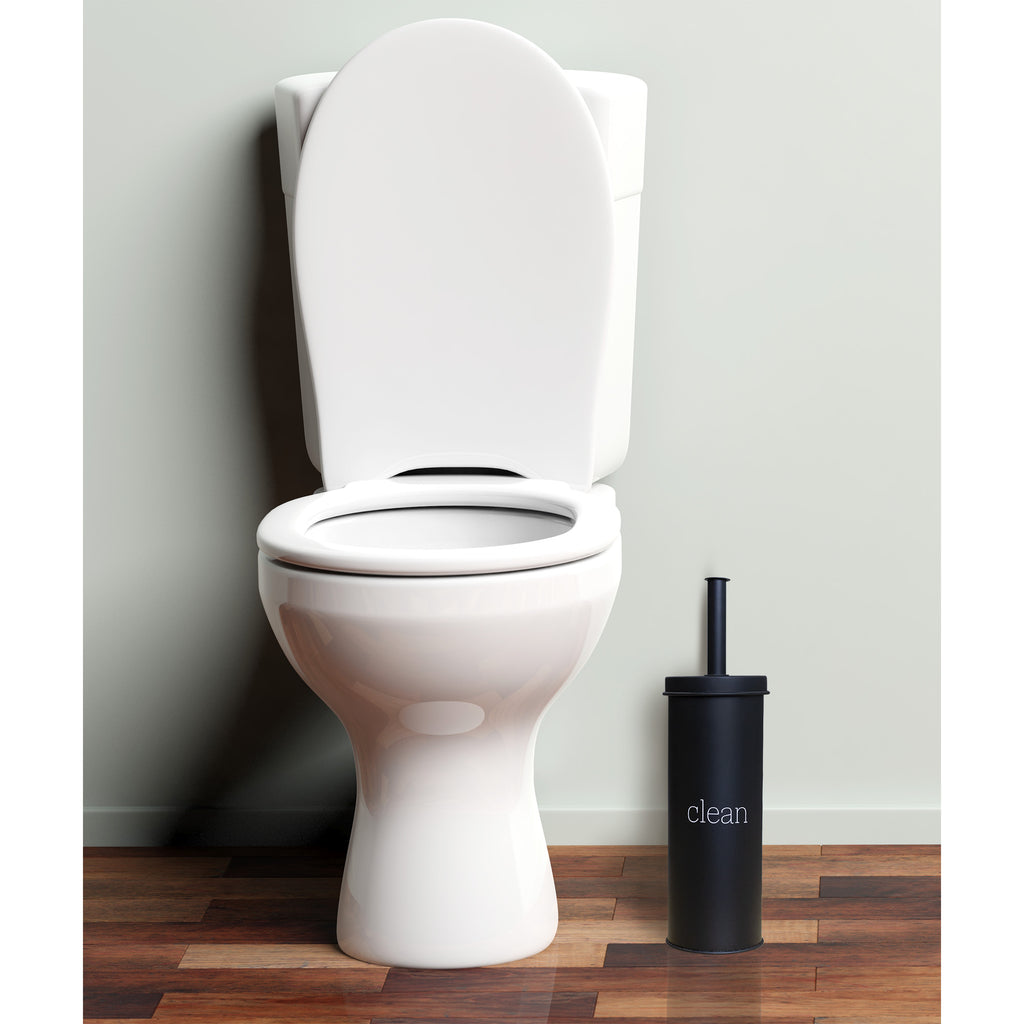 Farmhouse Toilet Brush Holder (Black) - sh2368ah1