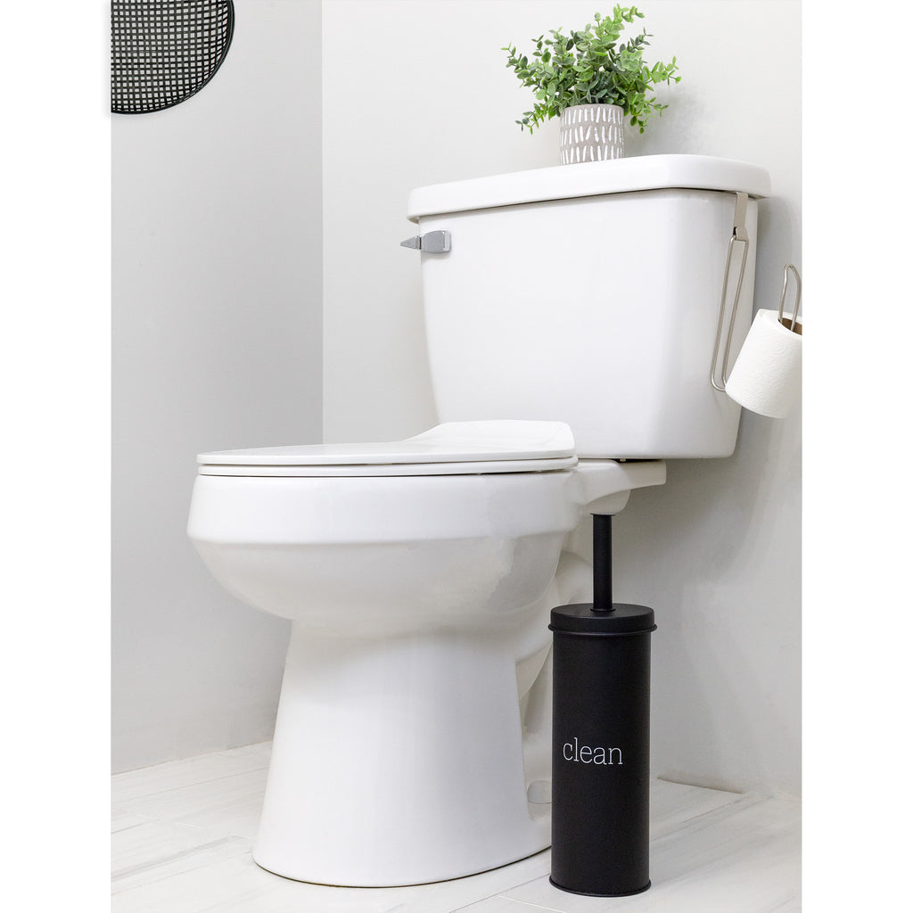 Farmhouse Toilet Brush Holder (Black) - sh2368ah1