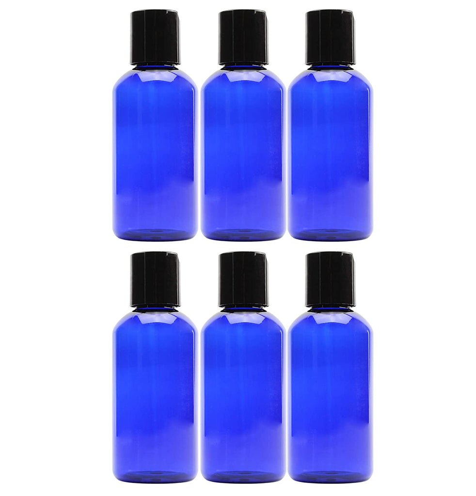 4oz Blue Plastic Squeeze Bottles w/ Disc Top Flip Cap (Case of 576) - 96X_SH_1414_CASE