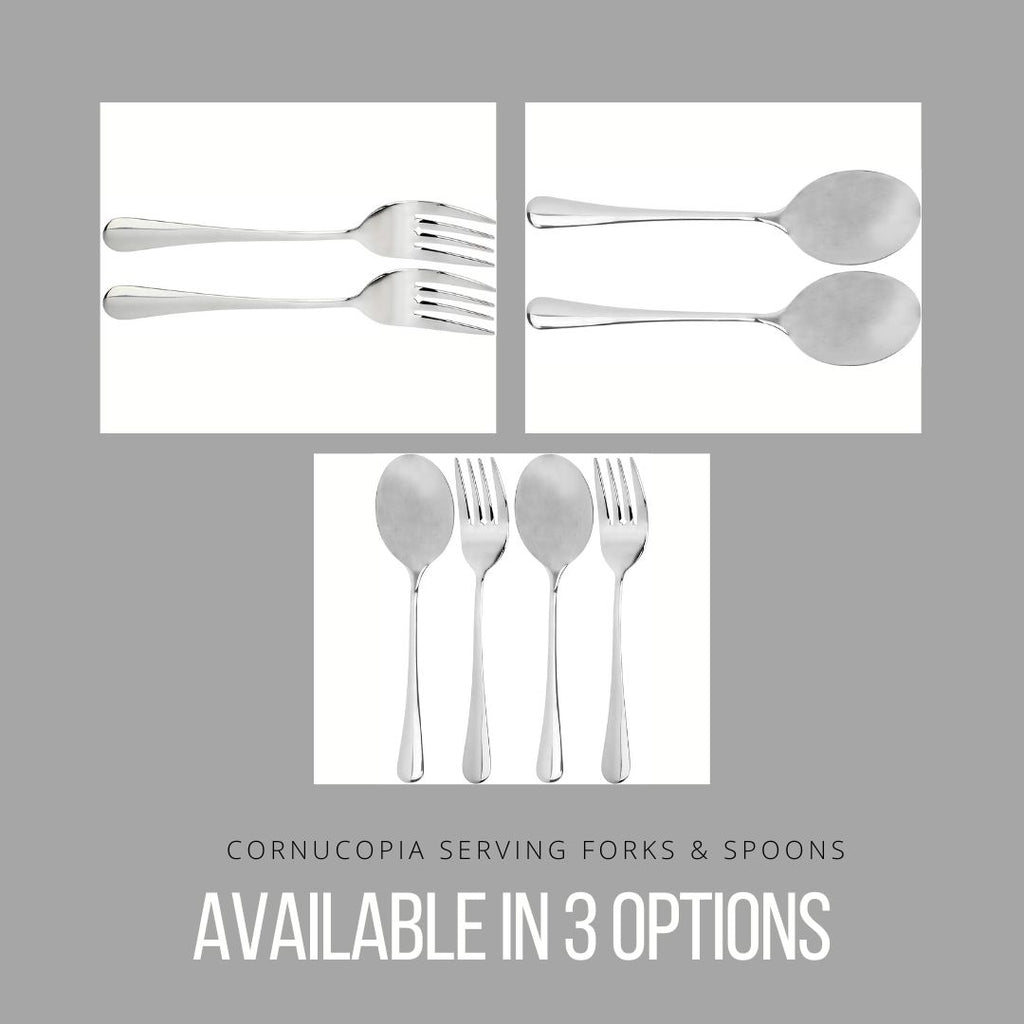 Serving Spoons & Large Serving Forks Set (Case of 100 Sets) - 50X_SH_1048_CASE