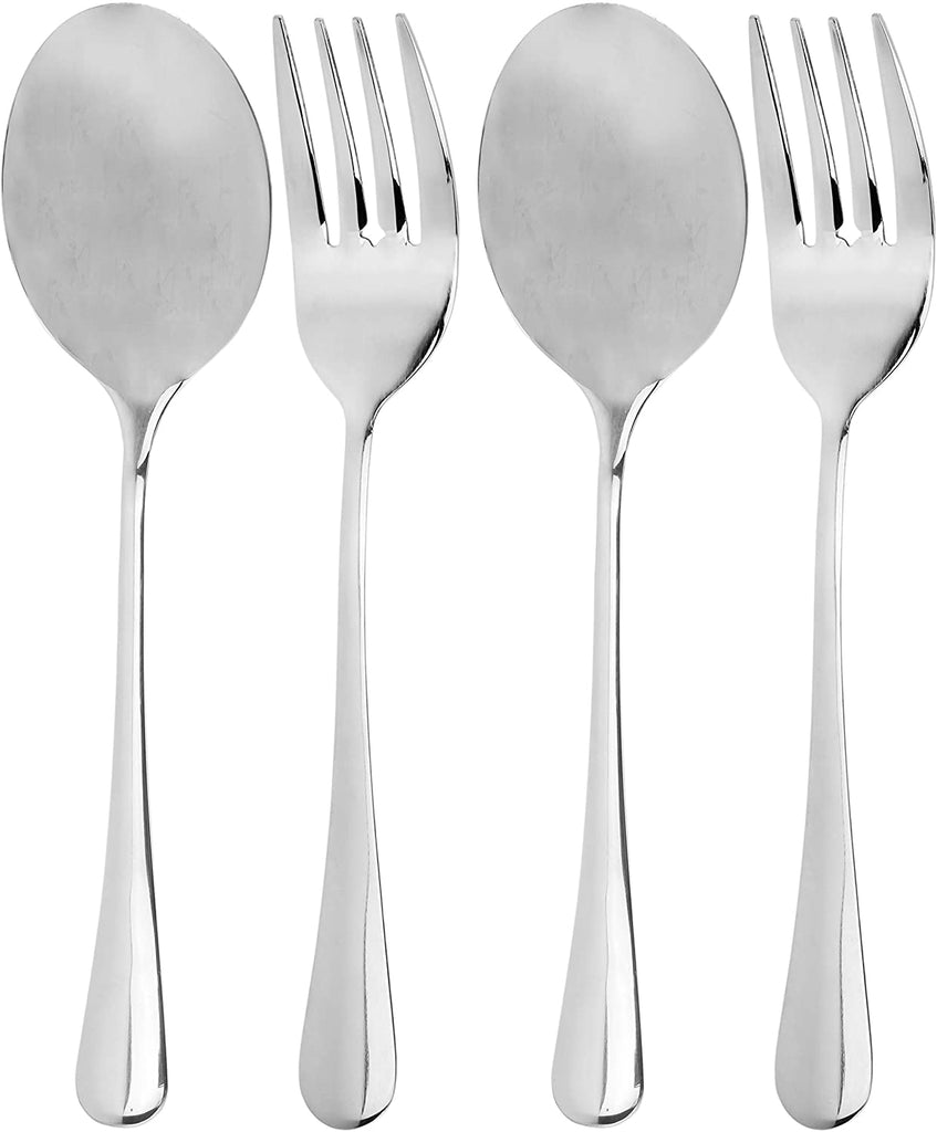 Serving Spoons & Large Serving Forks Set (4 pack, 2 Each) - sh1048cb0SpFrk