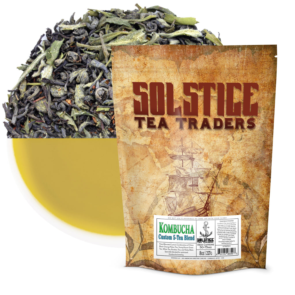 Custom Five-Tea Loose Leaf Kombucha Tea Blend (8oz) - STTKit011