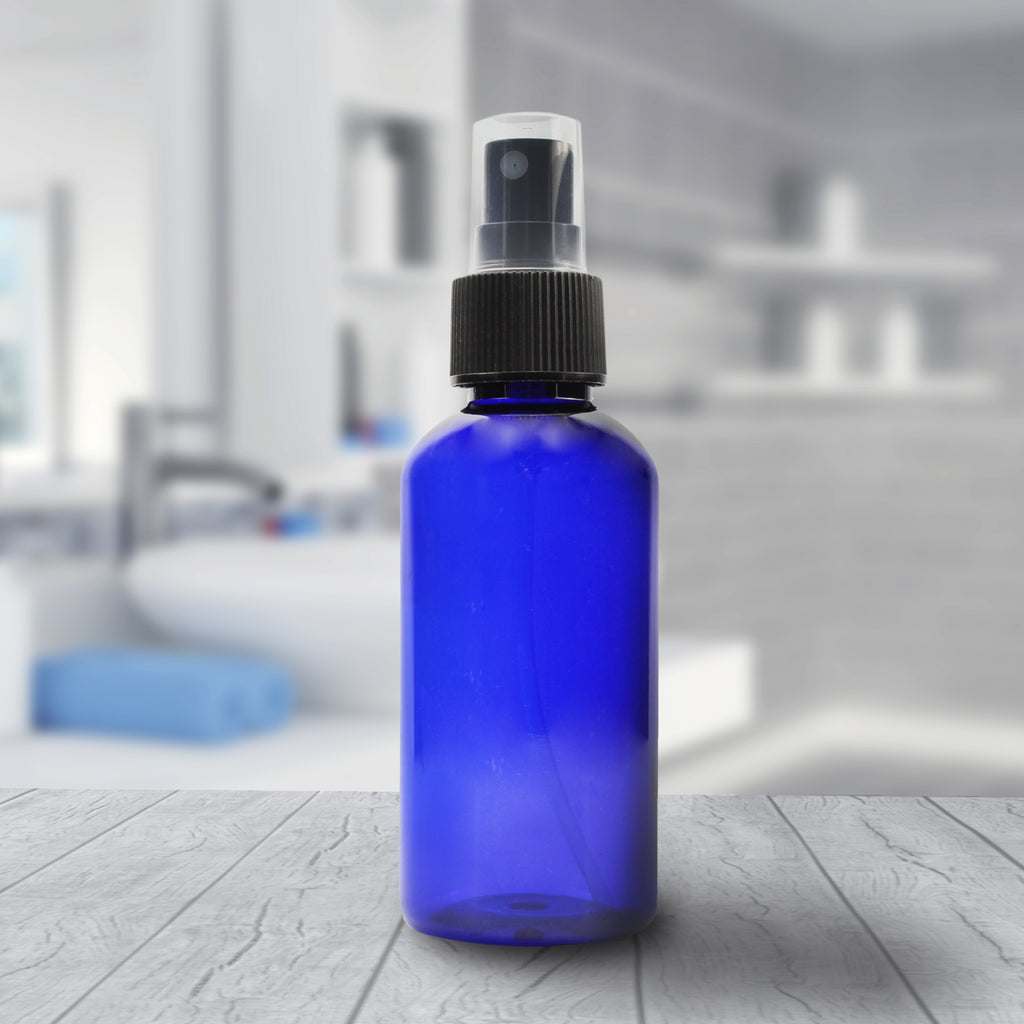 4oz Blue PLASTIC Fine Mist Spray Bottles (Case of 624) - 52X_SH_1418_CASE