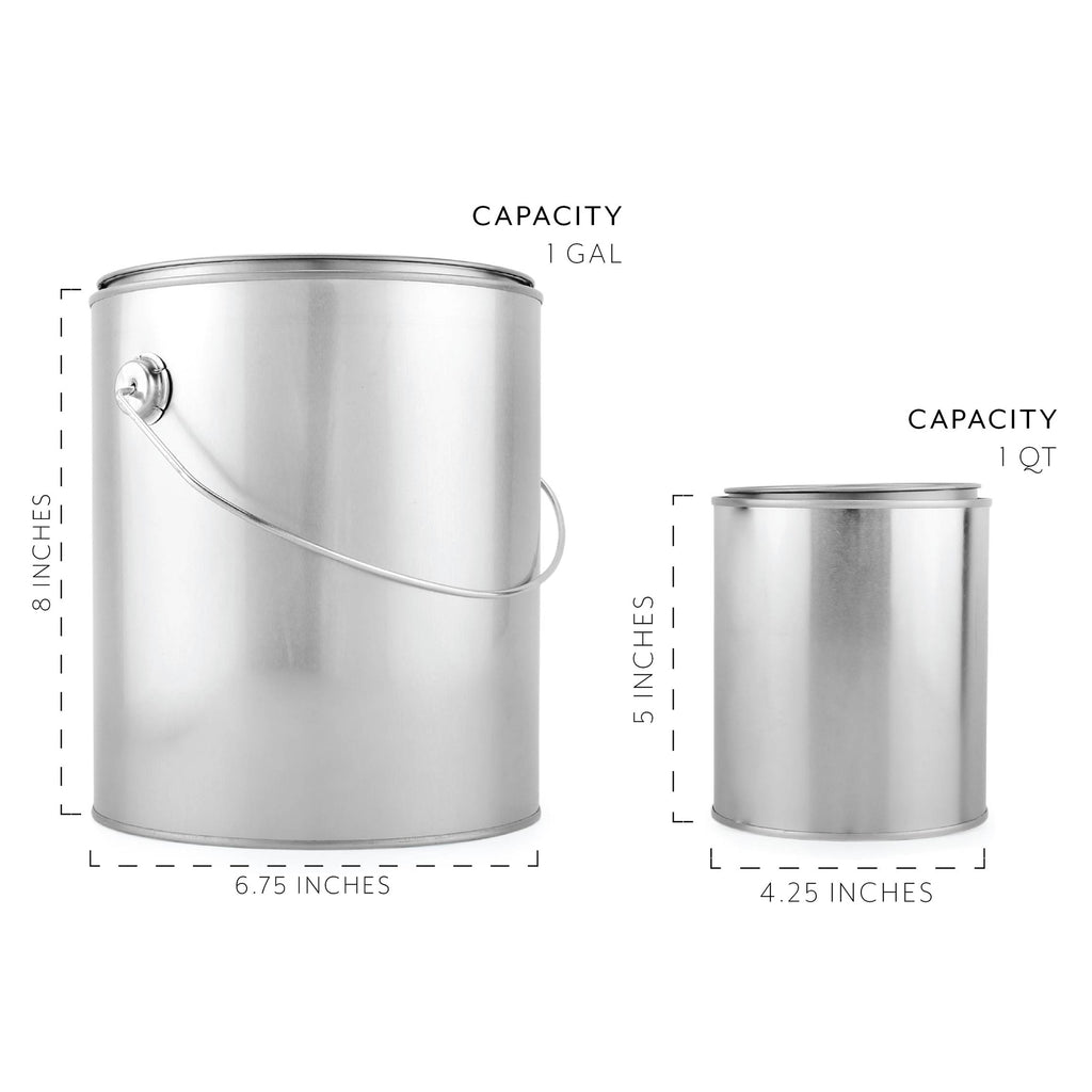 1 Gallon + 1 Quart Empty Metal Paint Can (Case of 12 Sets) - 12X_SH_1274_CASE