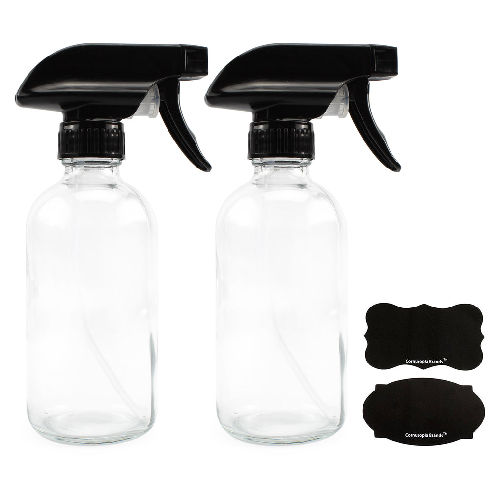 8oz Clear Glass Spray Bottles (Case of 48) - 24X_SH_870_CASE