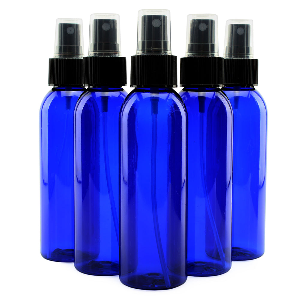 4oz Blue Plastic PET Spray Bottles w/Fine Mist Atomizers(Case of 468) - 78X_SH_1420_CASE