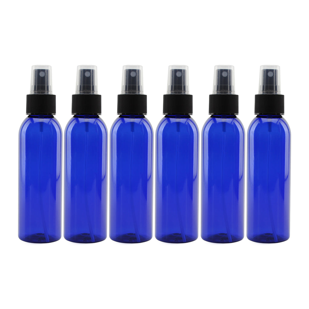 4oz Blue Plastic PET Spray Bottles w/Fine Mist Atomizers(Case of 468) - 78X_SH_1420_CASE