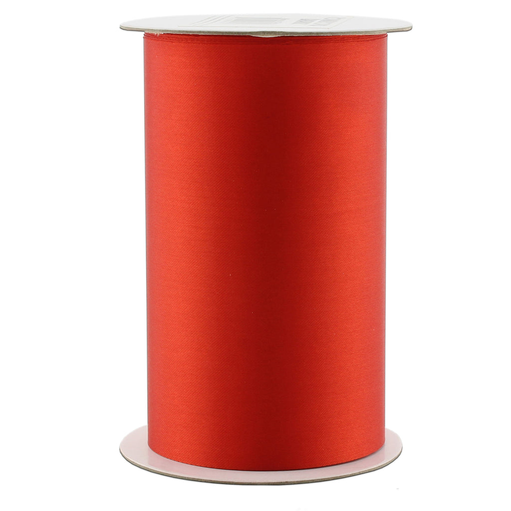 4in Wide Red Satin Ribbon (Case of 50) - 50X_SH_1009_CASE