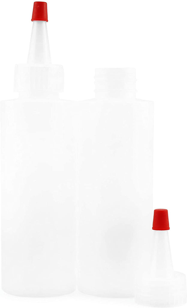 4oz HDPE Plastic Squeeze Bottles w/Yorker Tips (Case of 420) - 70X_SH_1327_CASE