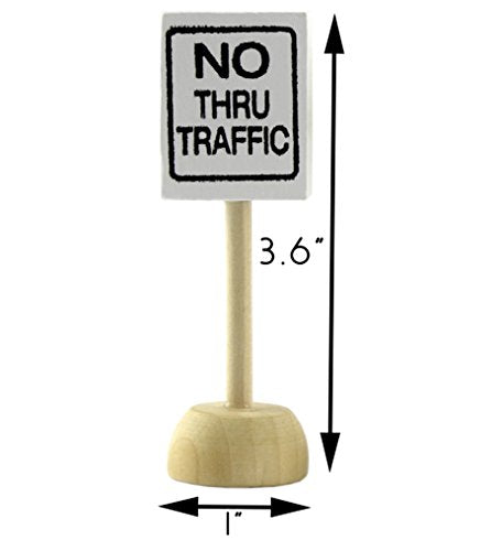 Toy Wooden Road Construction Traffic Sign Set (Case of 100 Sets) - 100X_SH_849_CASE