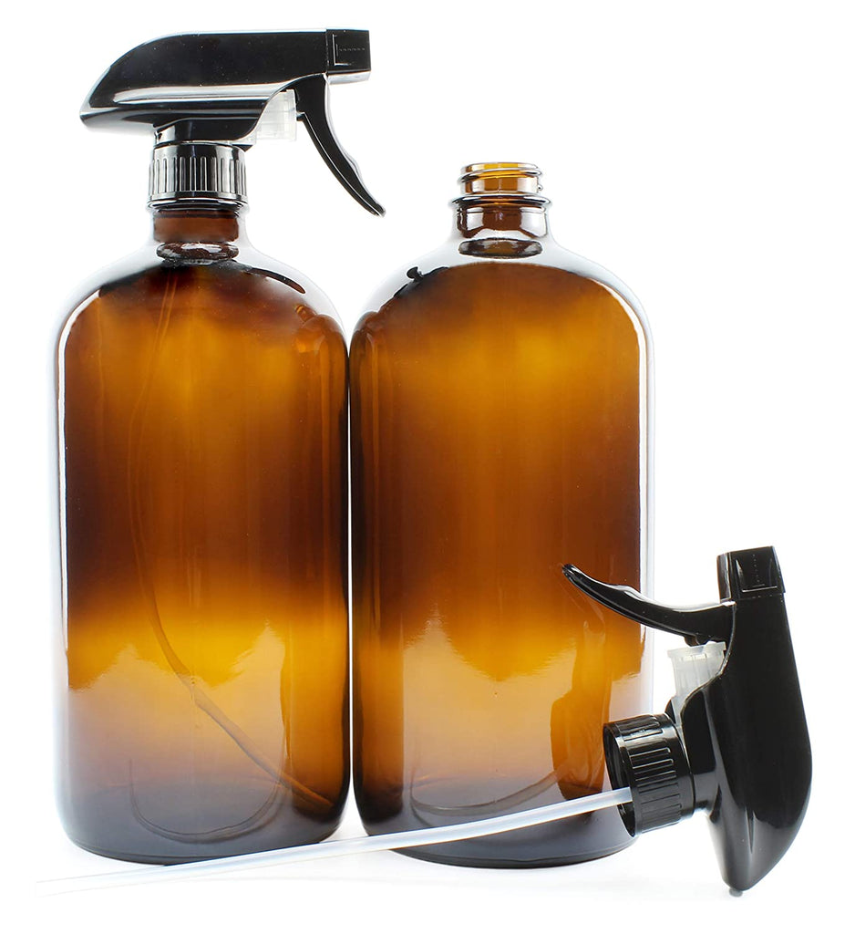 32oz Amber Glass Spray Bottles (2-Pack) - sh1141cb032oz