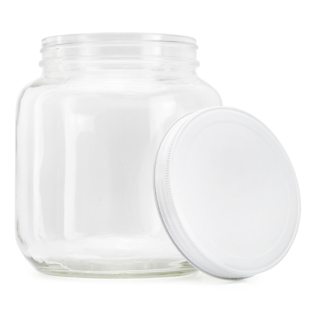 Clear Half Gallon Wide-mouth Glass Jars (2-Pack) - CBKit008