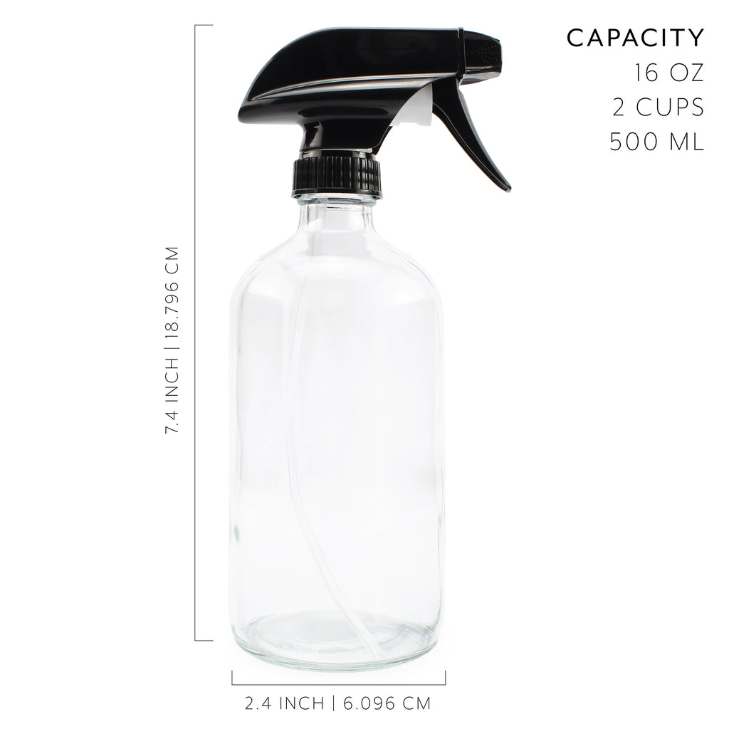 16oz Clear Glass Spray Bottles (6-Pack) - sh1217cb0Spr6
