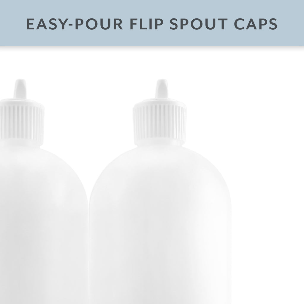 32oz Flip Top Plastic Squeeze Bottles (Case of 72) - 18X_SH_1455_CASE