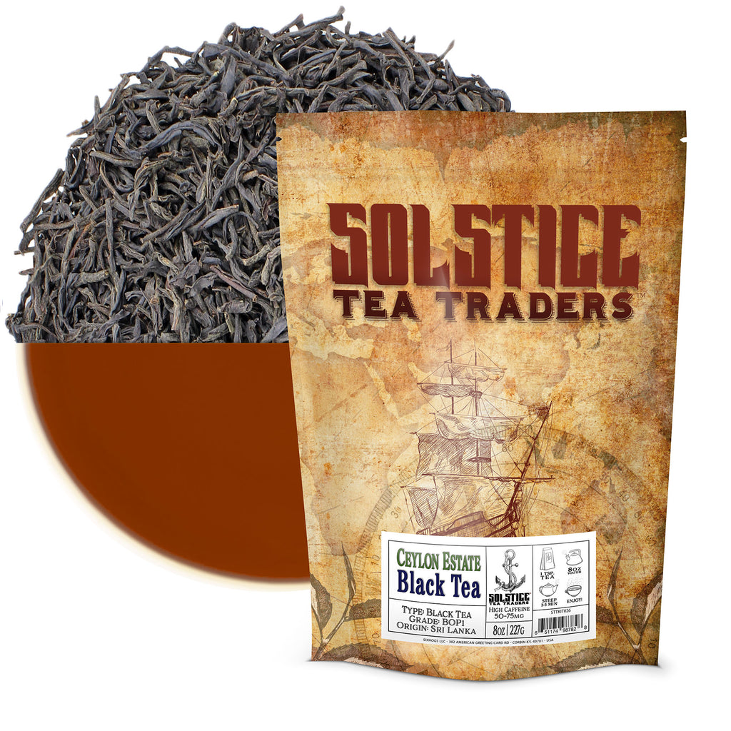 Ceylon Estate Blend BOP Loose Leaf Black Tea (8oz Bulk Bag) - STTKit026