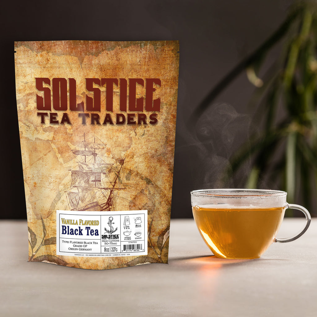 Loose Leaf Vanilla Black Tea (8oz Bulk Bag) - STTKit033