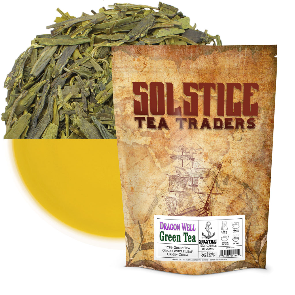 Dragon Well Green Tea Loose Leaf (8oz Bulk Bag) - STTKit034