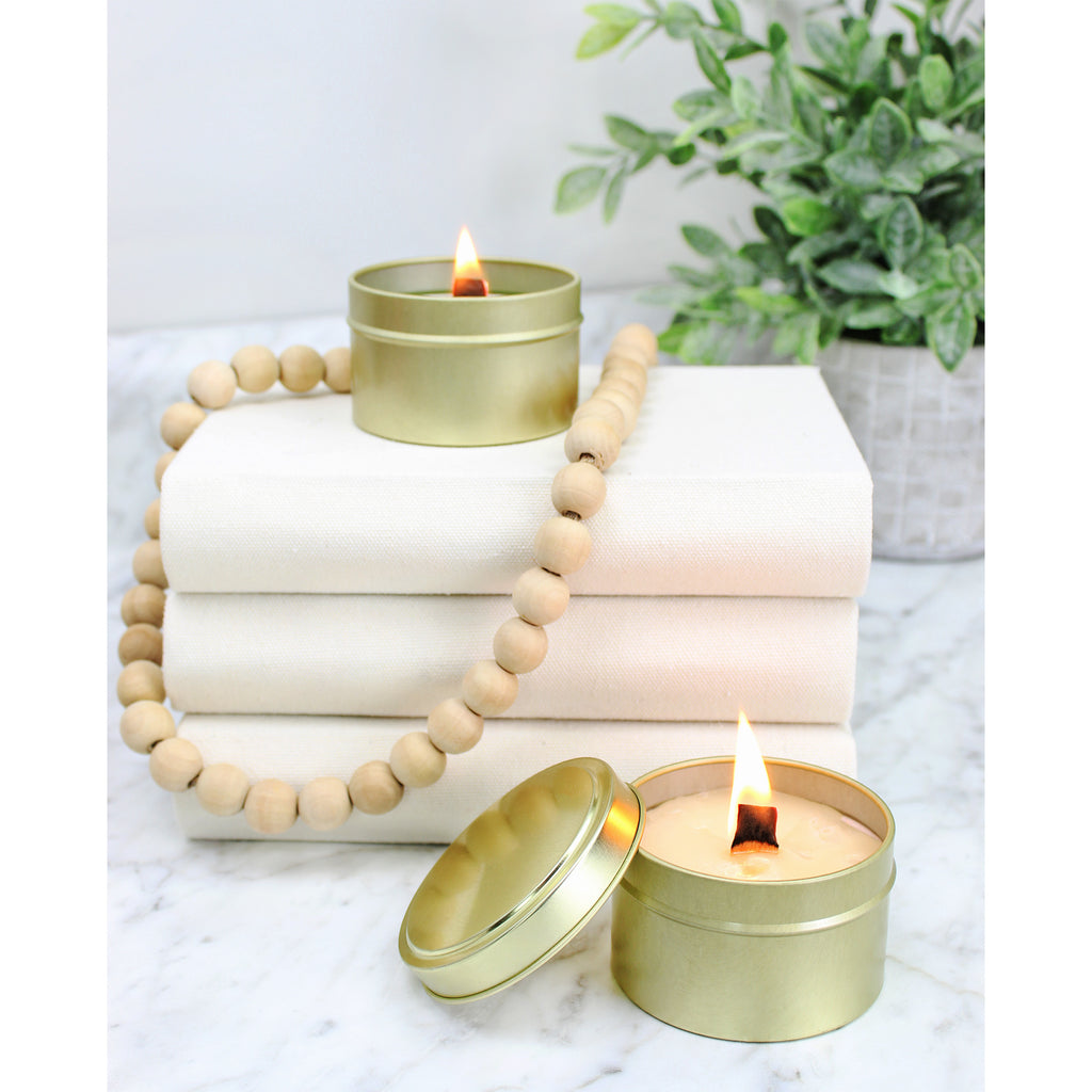 6oz Round Gold Tins/Candle Tins (Case of 240) - SH_1241_CASE