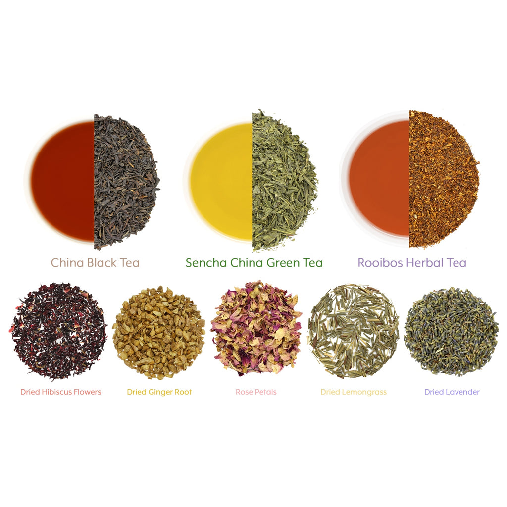 Loose Leaf Tea Sampler Gift Set Create Your Own Tea Blend - STTKit050