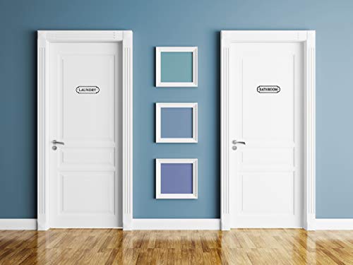 Cast Iron Door Room Plaques (Set of 4) - sh1295ah1Signs