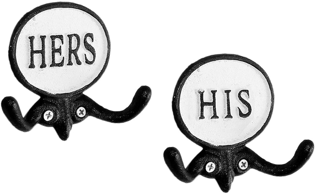 His and Hers Towel Hooks (Case of 24 Sets) - 24X_SH_1296_CASE