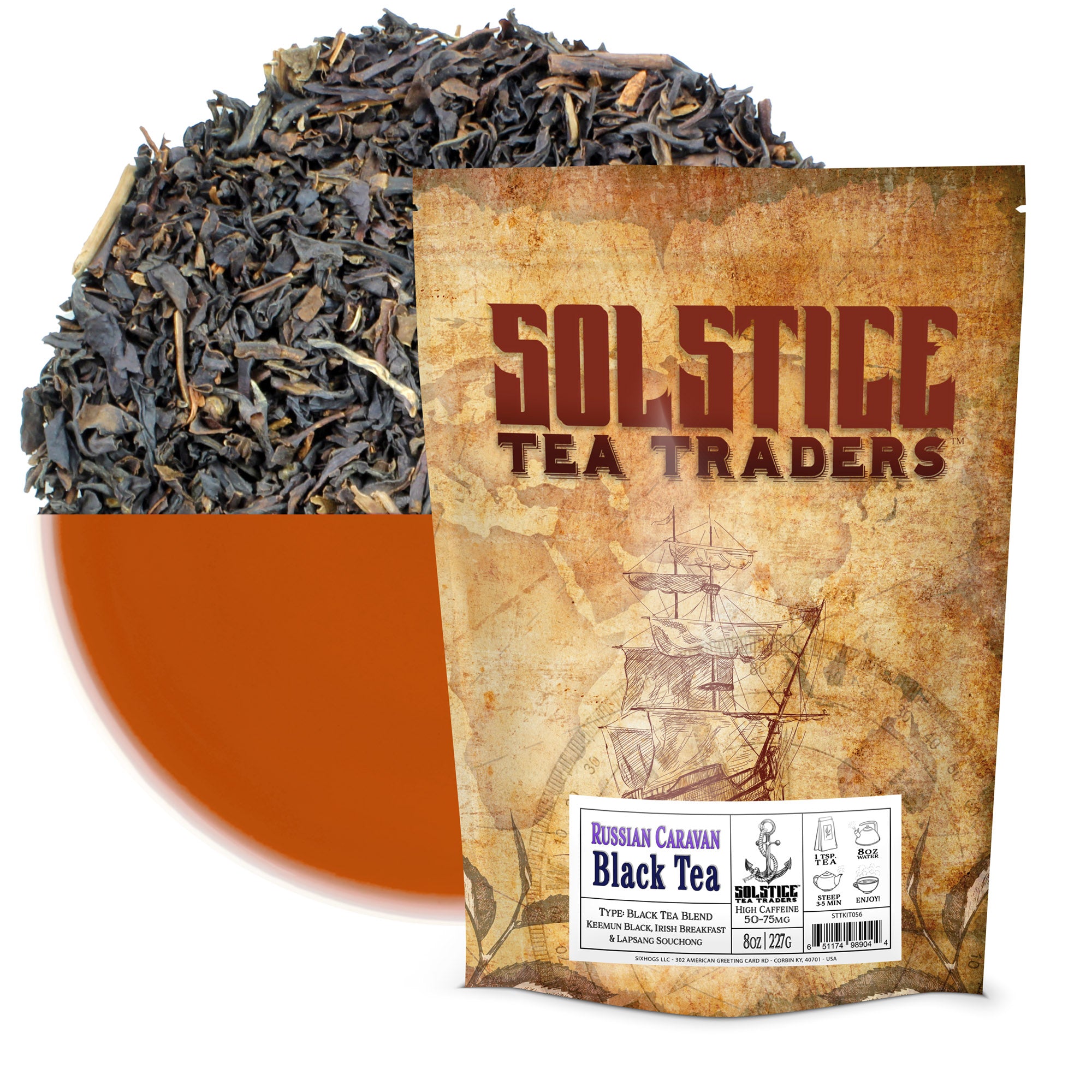 Solstice Russian Caravan Loose Leaf Tea (8 ounce Bulk Bag); Specialty  Hand-Blended Tea from Oolong, Assam, and Lapsang Souchong; Makes 90+ Cups  of Tea – Kurated Korner