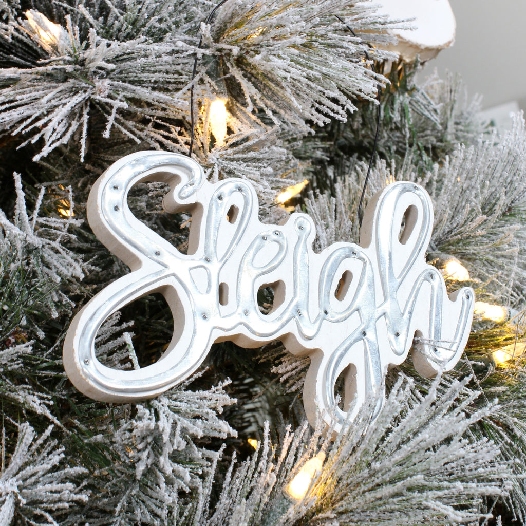 Large Farmhouse Christmas Word Art Ornaments (Case of 24 Sets) - 24X_SH_1287_CASE