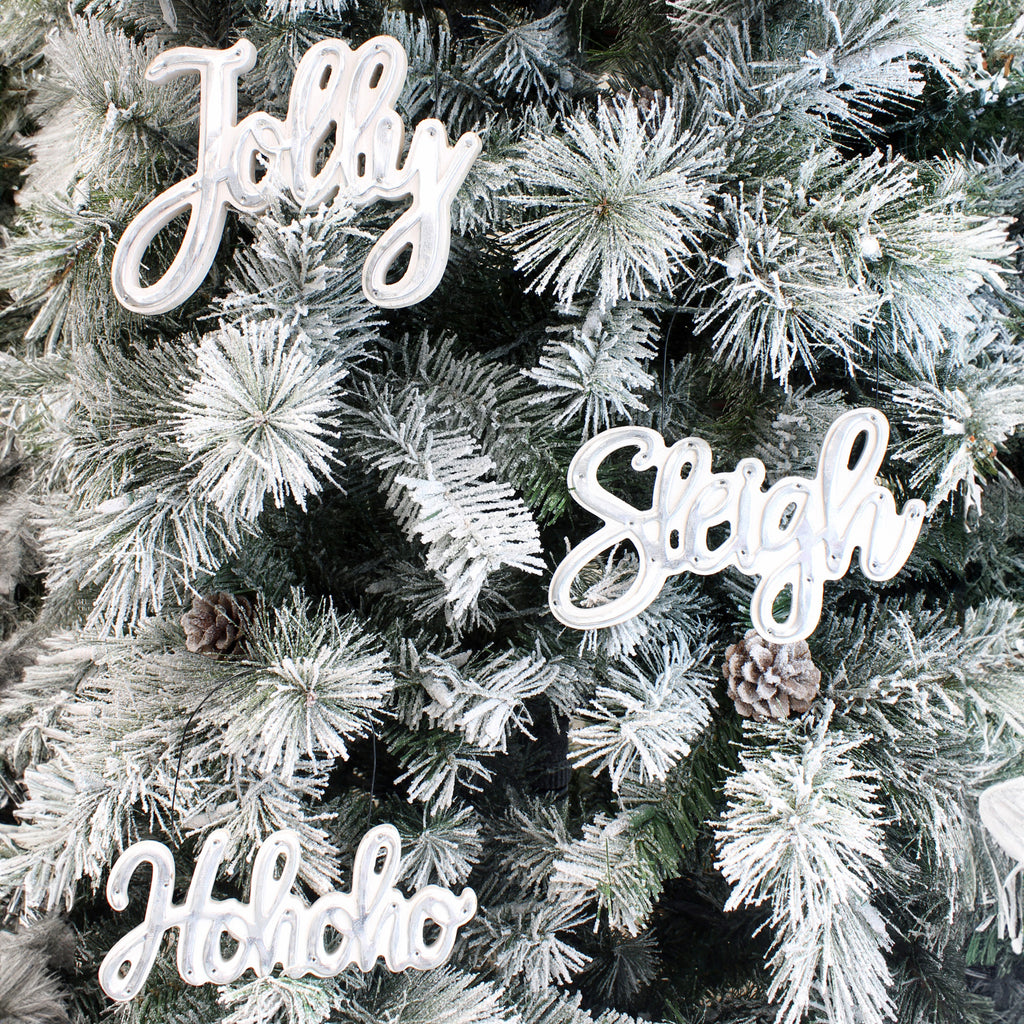 Large Farmhouse Christmas Word Art Ornaments (Case of 24 Sets) - 24X_SH_1287_CASE