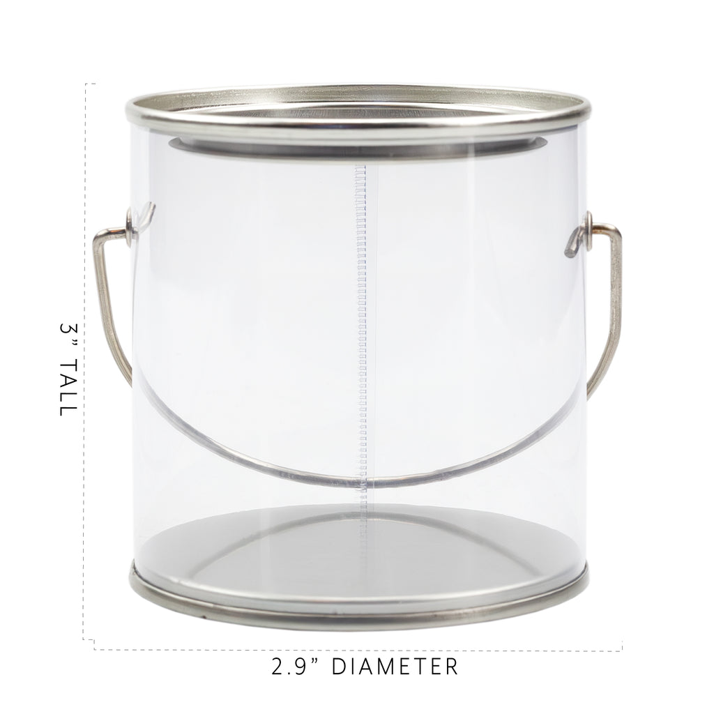 Mini Clear Plastic Paint Cans (6-Pack) - sh1319cb0