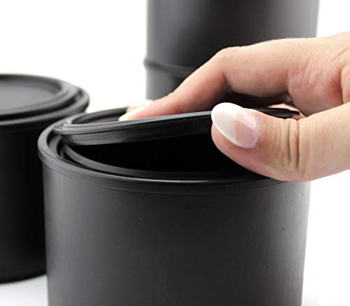 1 Pint Black Plastic Paint Cans (4pk) - rlh081018tru0