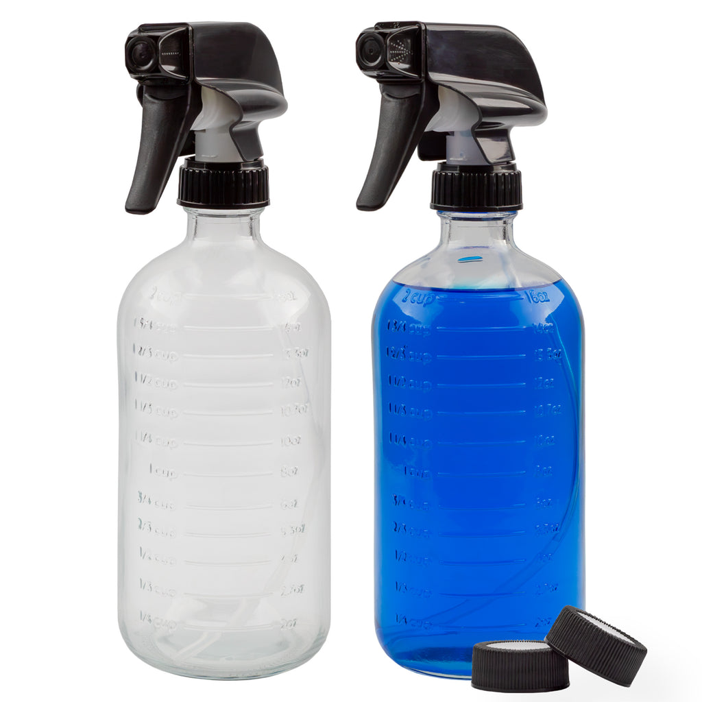 16oz Clear Glass Spray Bottles with Measurements (2-Pack) - sh1335cb0Spray