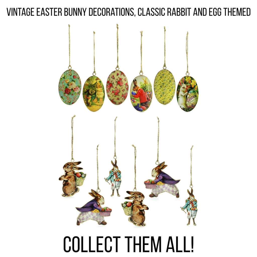 Vintage Style Egg-Shaped Easter Decorations (Set of 6) - 17550-6ah1Eggs
