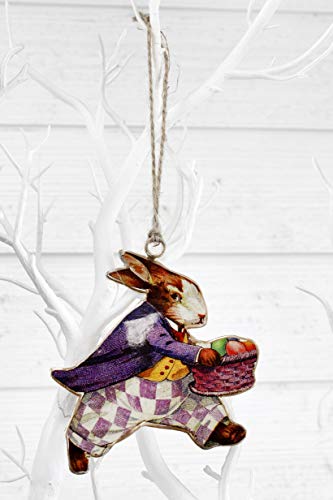 Vintage Easter Bunny Decorations (Set of 6) - 17549-6ah1Rabbits