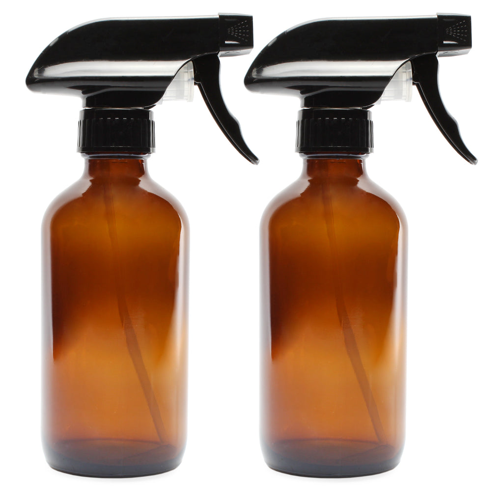 8oz Amber Glass Spray Bottles (Case of 48) - 24X_SH_1002_CASE