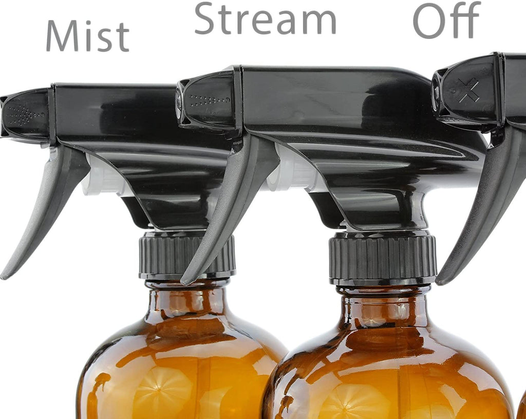 16oz Amber Glass Spray Bottles (Case of 48) - 8X_SH_1208_CASE