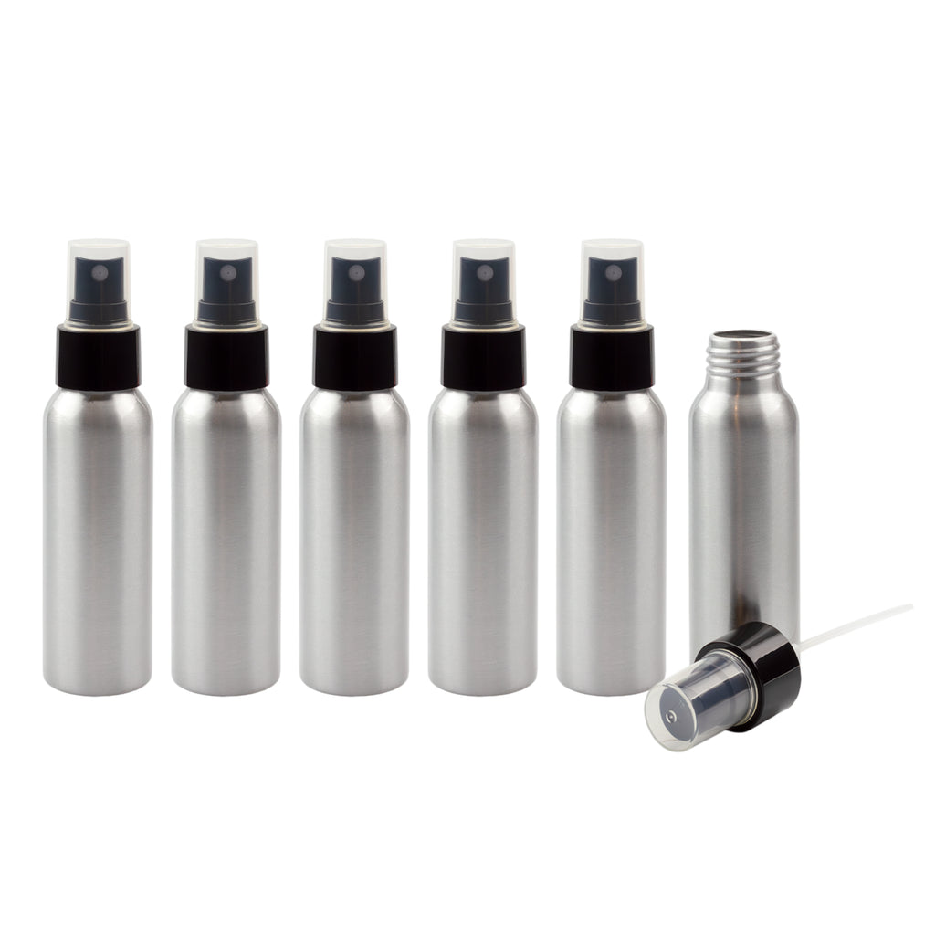 2oz Aluminum Fine Mist Spray Bottles (6-Pack) - sh1400cb0aep