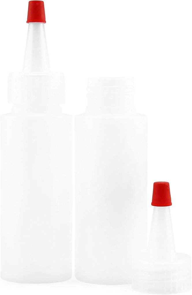 2oz HDPE Plastic Squeeze Bottles w/Yorker Tips (6-Pack) - sh1326cb02oz