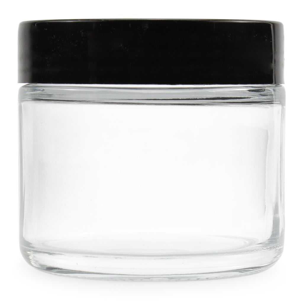 2oz Straight Sided Clear Glass Jars (12 pack) - sh915cb02oz