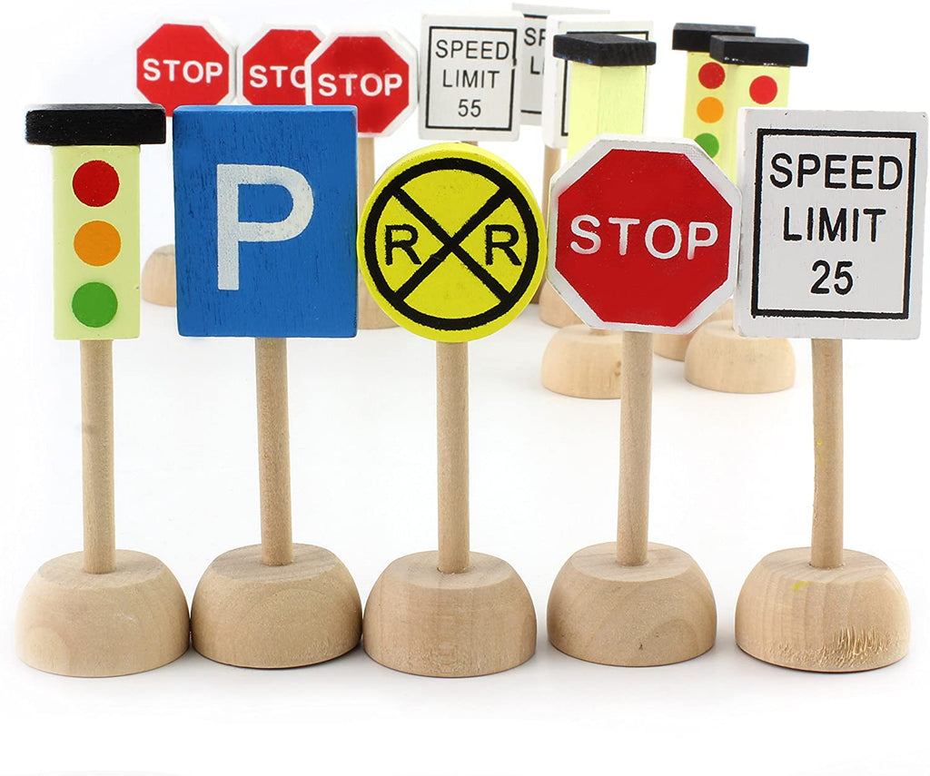 Kids Wooden Street Signs Playset (Case of 100 Sets) - 100X_SH_124_CASE