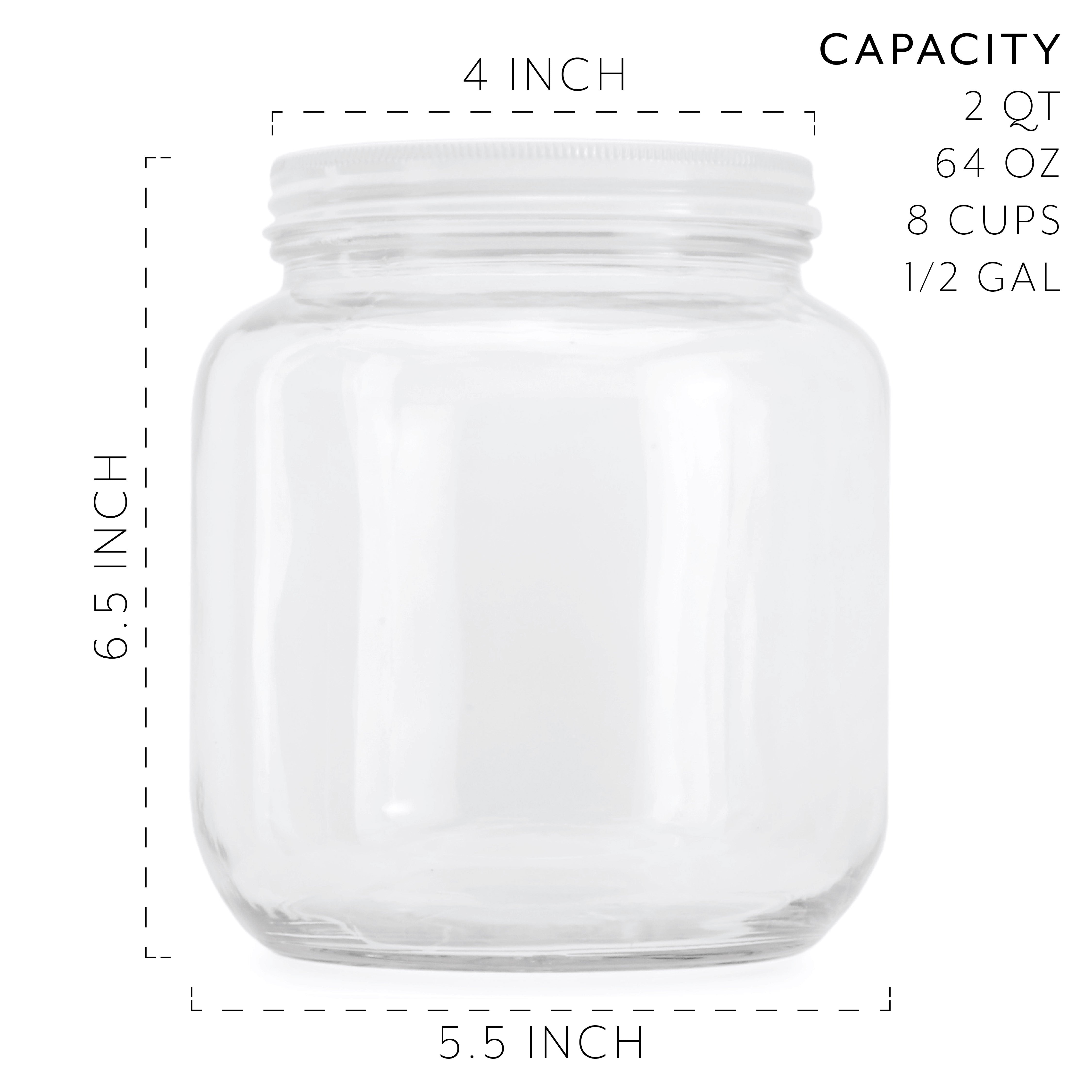 1 Gallon Wide Mouth Clear Jug