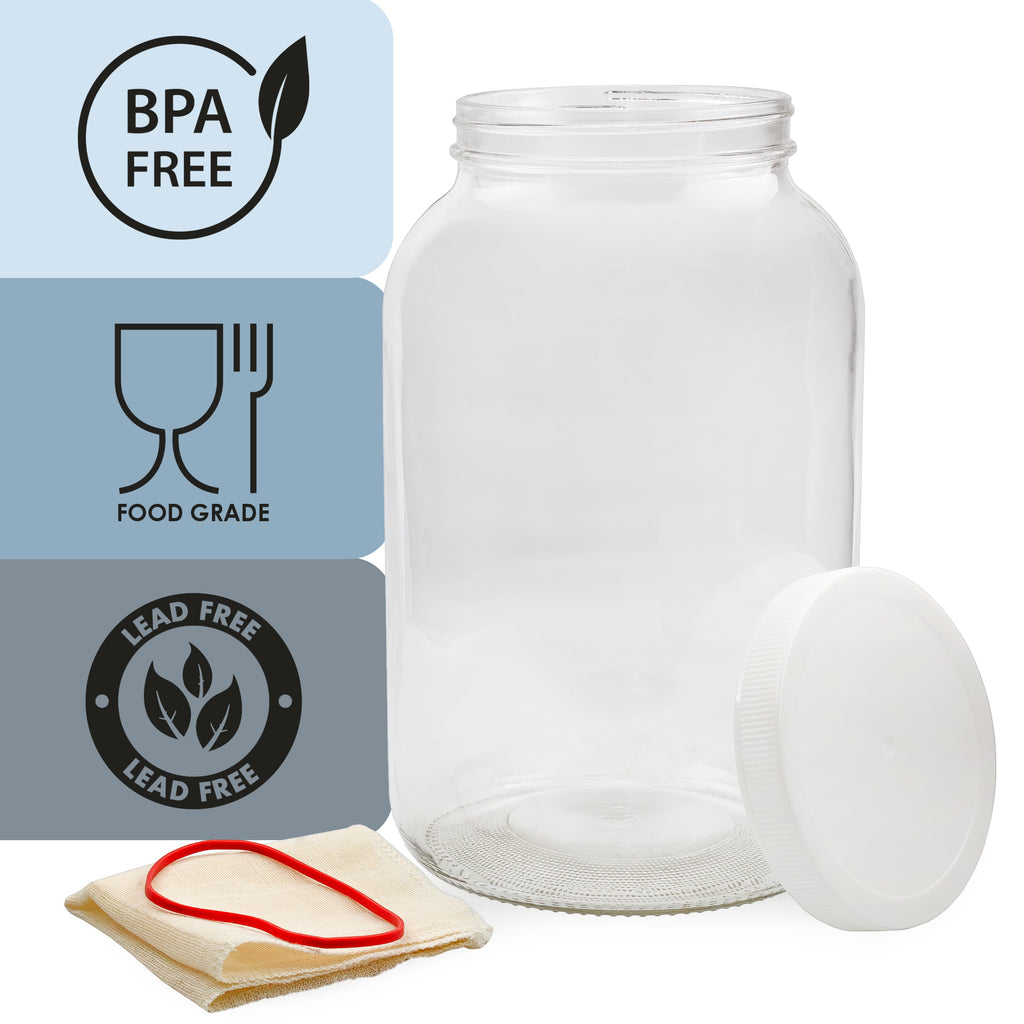 1 Gallon Glass Kombucha Jar - CBKit001