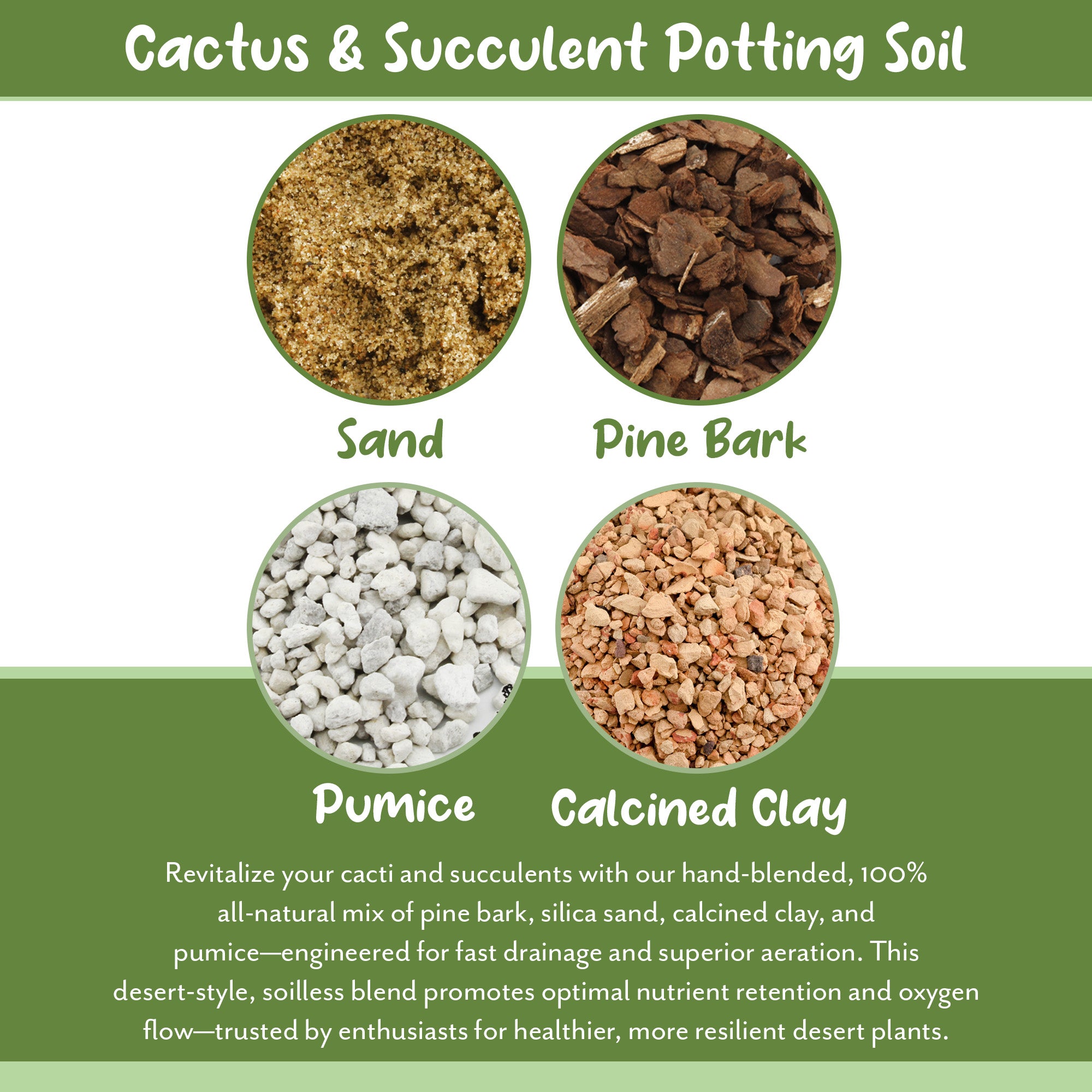 succulents clay soil Cactus and Succulent Potting Mix, Special Blend--Fast Draining and Desert-Style Gritty – Kurated Korner