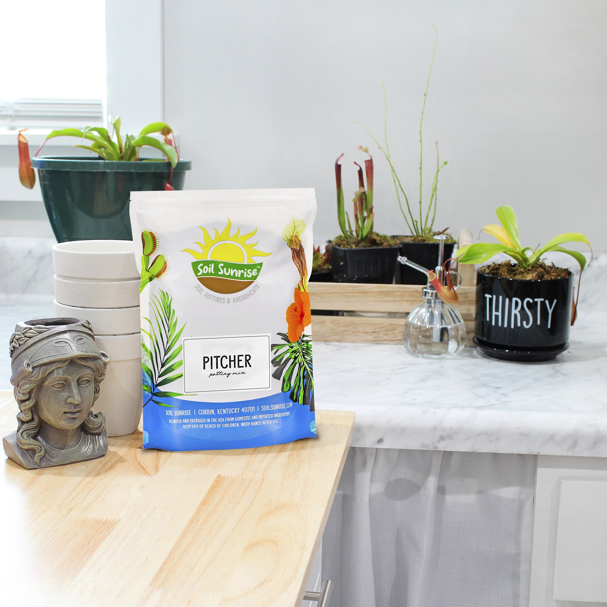 potting medium for pitcher plants Pitcher Plant Potting Soil Mix, Nepenthes Carnivorous Plant Custom Blend  soil Additive, Choose Size – Kurated Korner