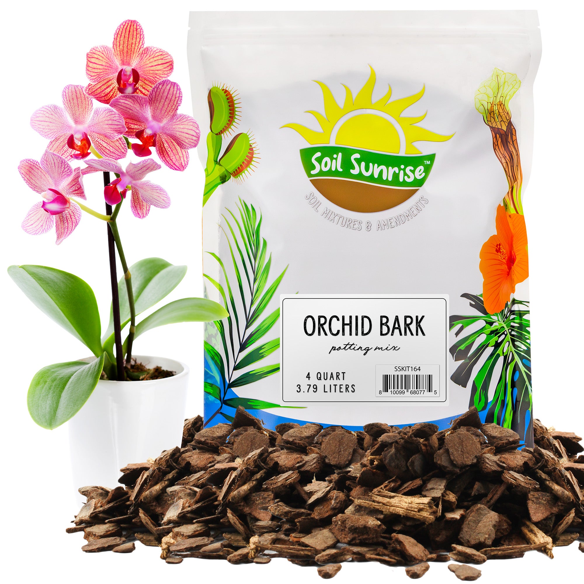 orchid potting mix for other plants 100% Organic Orchid Potting Bark