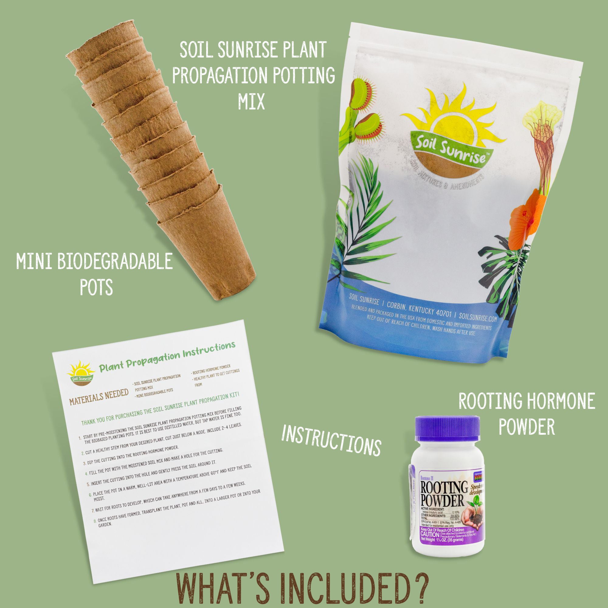 best potting mix for propagation Plant Propagation Starter Kit (14-Piece Set), Includes Rooting Hormone, Pots, and Custom Potting Mix for Growing Herbs, House Plants and Tropical Plants – Kurated Korner