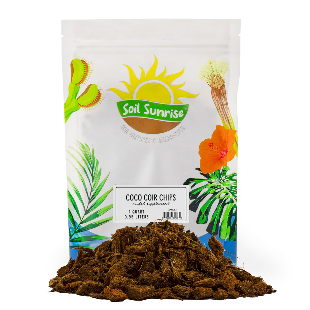 Loose Coco Coir Chips Mulch and Soil Amendment (1 Quart) - SSKIT283