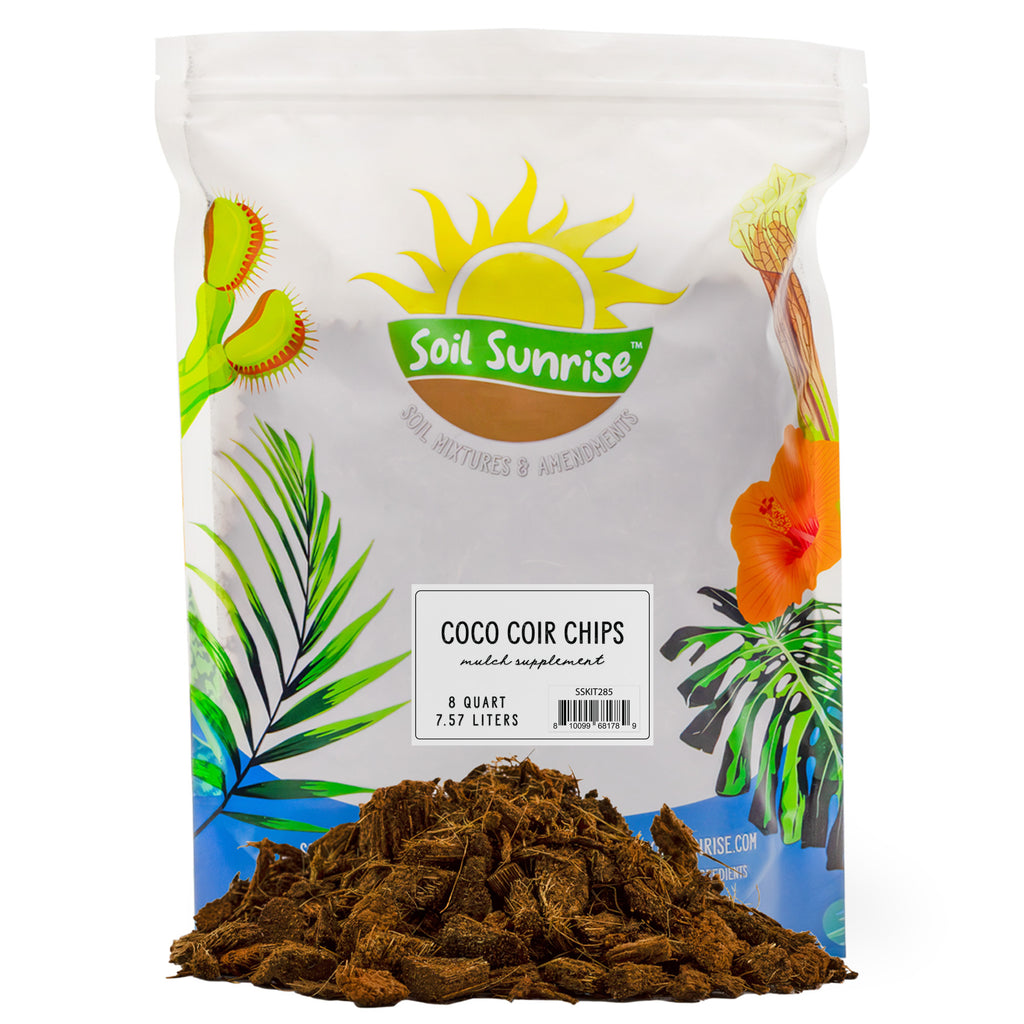 Loose Coco Coir Chips Mulch and Soil Amendment (8 Quarts) - SSKIT285