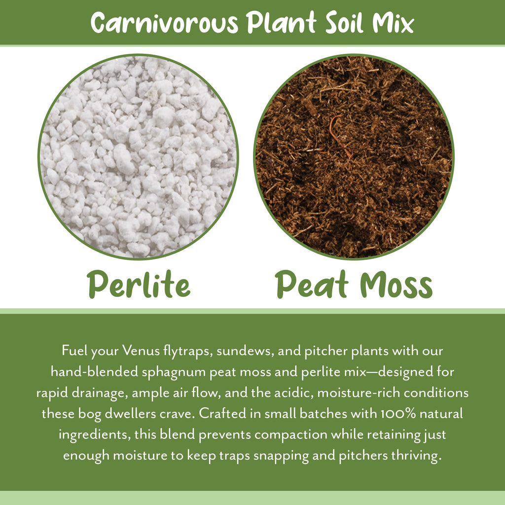 Carnivorous Plant Potting Soil Mix, Choose Size - SSVarCarn