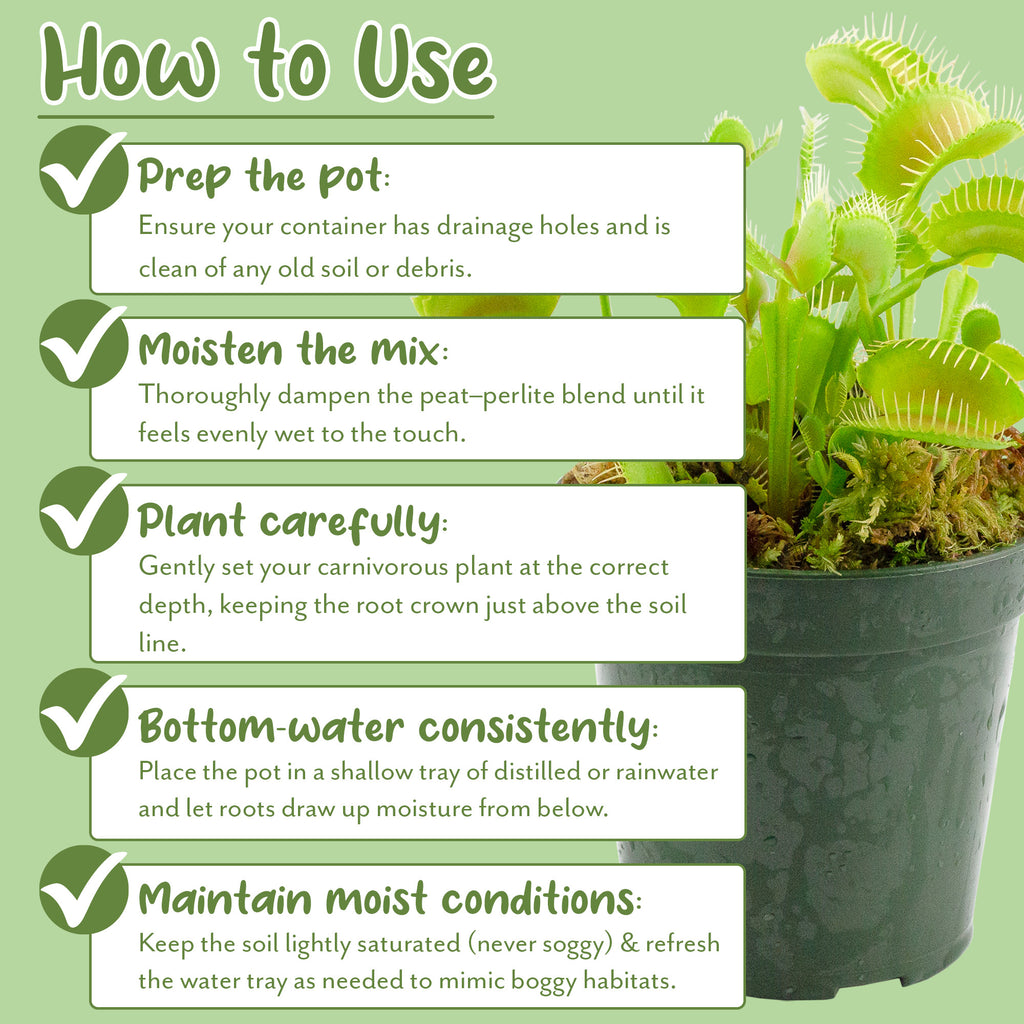 Carnivorous Plant Potting Soil Mix, Choose Size - SSVarCarn